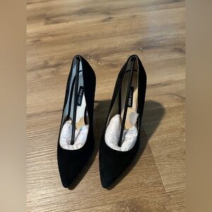 Nine West Black Suede Tatiana Heels